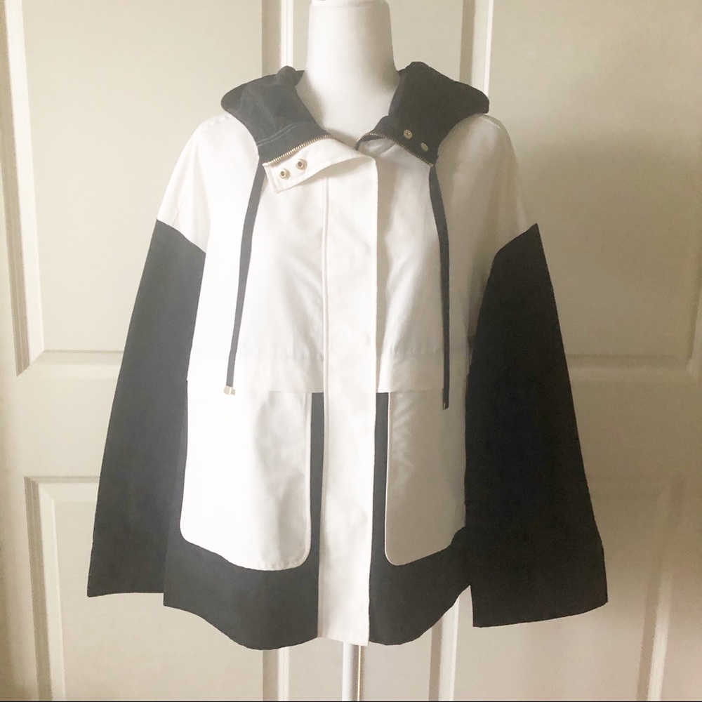 Kate Spade Colorblock Mixed Media Anorak Jacket - Picture 3 of 8